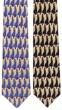 Frank Lloyd Wright Geometric & Sumac Ties 