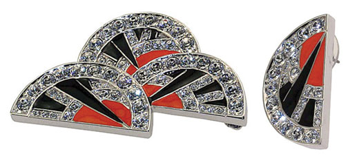 Art Deco Fan Jewelry