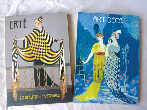 Erte Symphony in Black Notecards