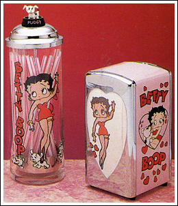 Betty Boop Napkin & Straw Dispensers 