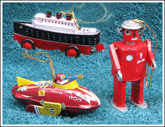 Tin Toy Ornaments 