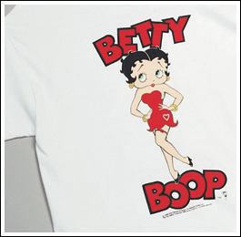 Classic Betty Boop White T Shirt 